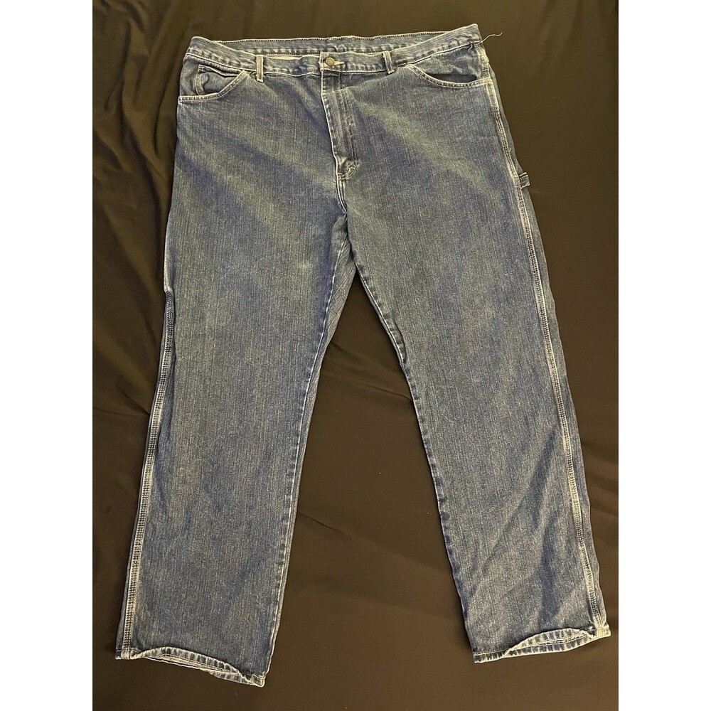 Dickies Men's Blue Denim Straight Leg Carpenter Jeans Regular Fit Cargo  44/32